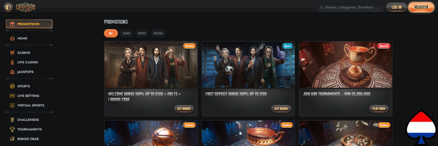 Gransino Casino bonus